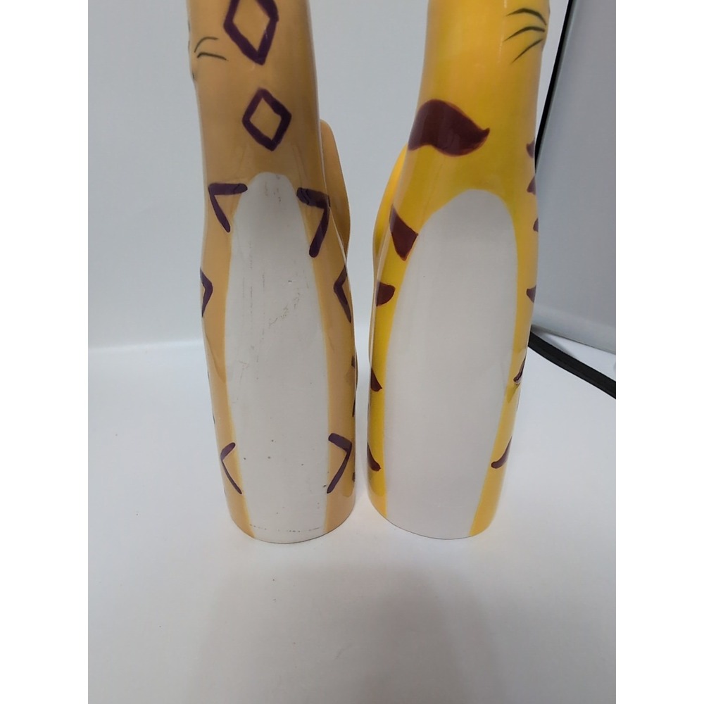 Bella Casa By Ganz Cats 2 Figurines Bud Vase Ceramic - Picture 8 of 9
